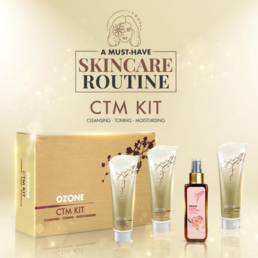 Ozone Cleansing Toning Moisturizing Kit | Facial Kit For Men & Women | Ideal For All Skin Types Glowing Skin, Bright & Radiant Complexion | Reduces Fine Line & Wrinkles | 300 gm